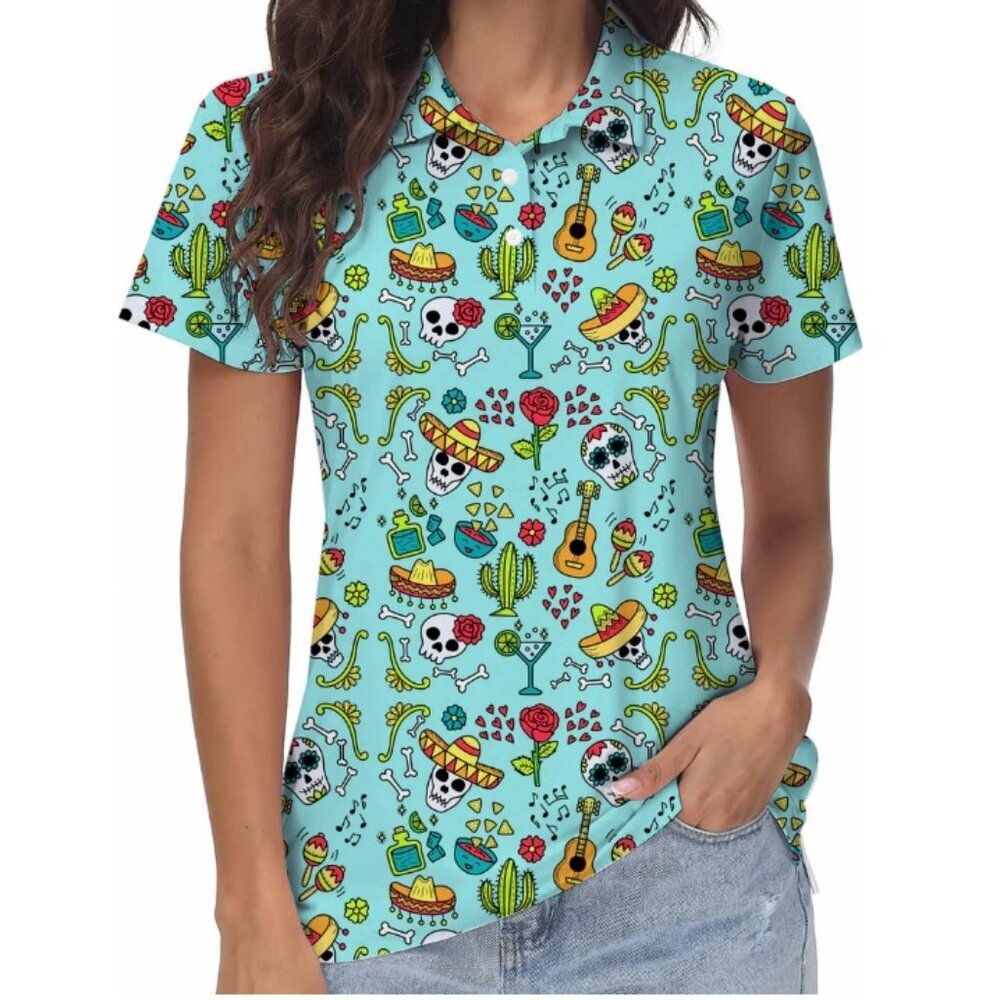 Women's golf polo Fiesta Time Polo, Large